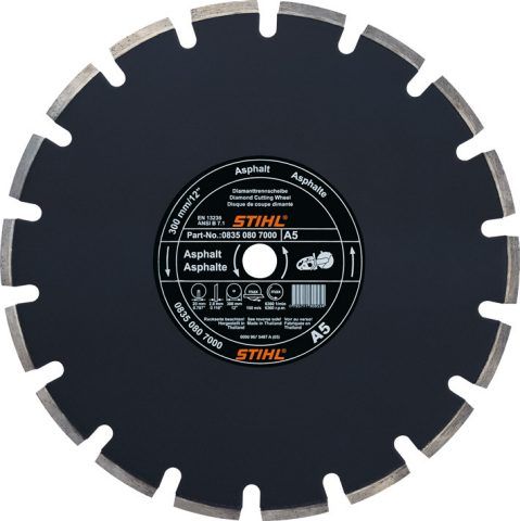 Disque à découper diamanté asphalte diamètre 300 mm A 40 - Stihl