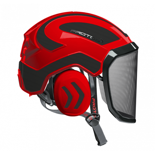 Casque Protos intégral arborist F39 : noir/gris/carbone