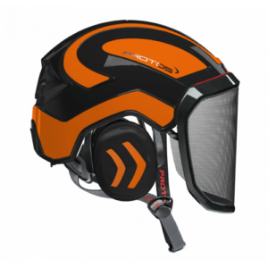 Casque Protos intégral arborist F39 : noir/orange