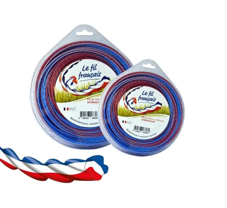 Fil nylon Ø 2,7 mm pour débroussailleuse. Le Fil Français.