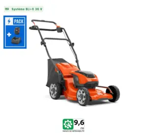 Tondeuse à batterie LC137i Pack - Husqvarna LC 137 i - Set avec Batterie et Chargeur – Système BLi-X 36 V