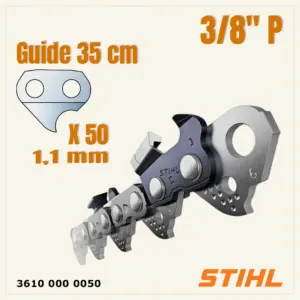 Chaîne de Tronçonneuse Stihl – 3610 000 0050 – PMM3 – Guide de 35 cm