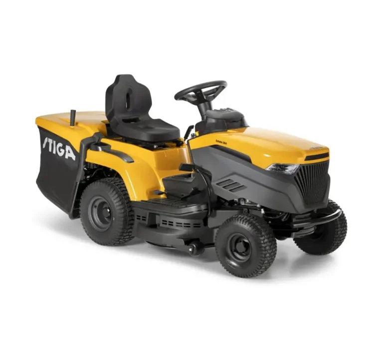 Tracteur de pelouse thermique Estate 384 - Stiga E384 – Coupe 84 cm – Hydrostatique – Bac Arrière
