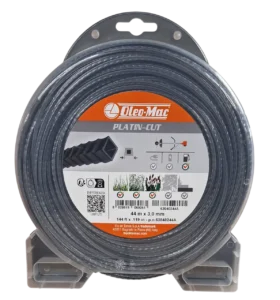 Fil nylon carré Ø 3 mm 44m Platin-Cut - Oleo-Mac 63040244A - Fil pour débroussailleuse