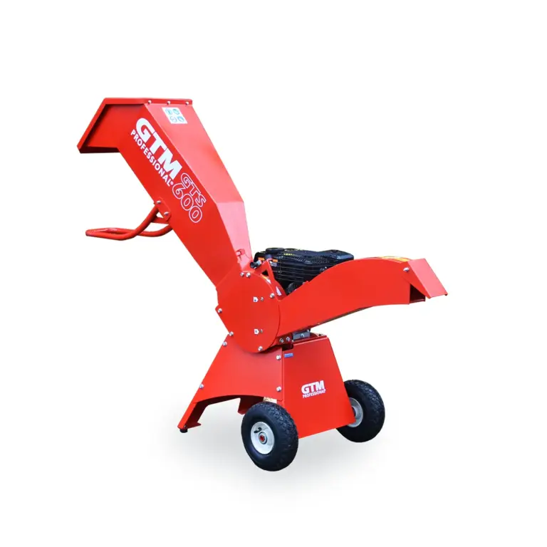 Broyeur de branches Thermique GTS600 – GTM GTS 600 [Port Offert] – Jusqu’à Ø 60 mm – Moteur Loncin
