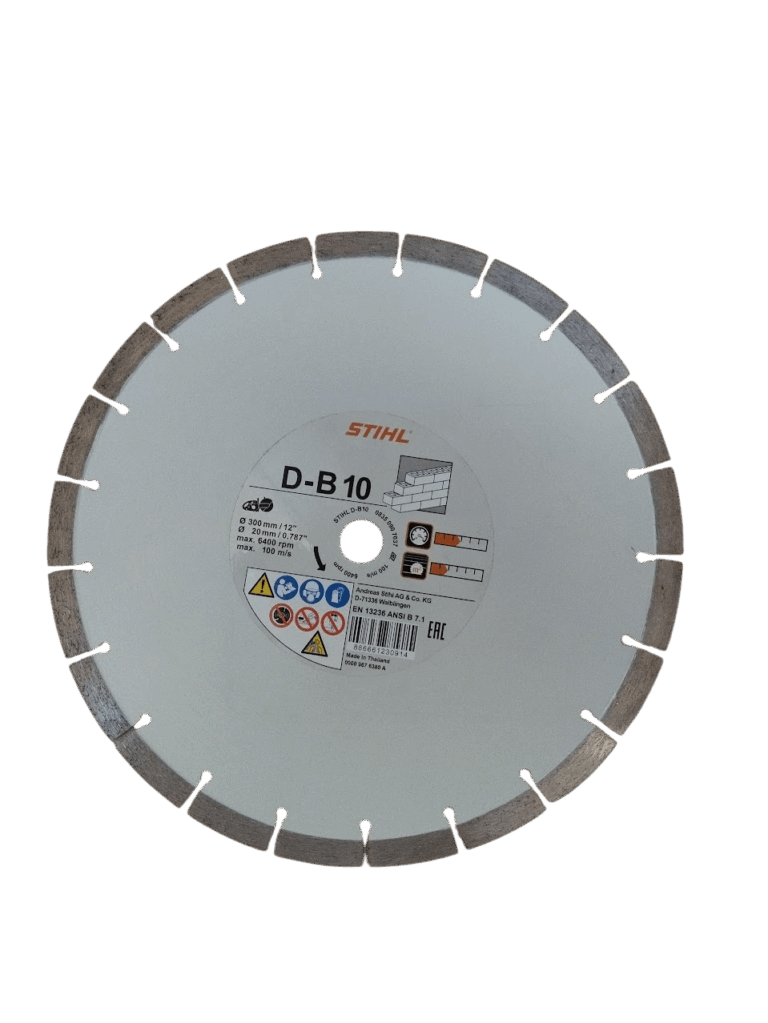Disque à découper diamanté diamètre 300 mm D-B 10 – Stihl – Alésage 20 mm
