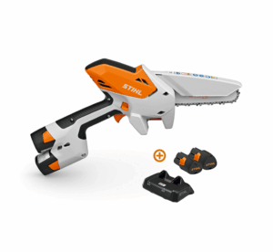 Scie de jardin à batterie GTA 30 Pack x2 – Stihl GTA30 – Set Batteries et Chargeur – Mini-tronçonneuse – Système AS